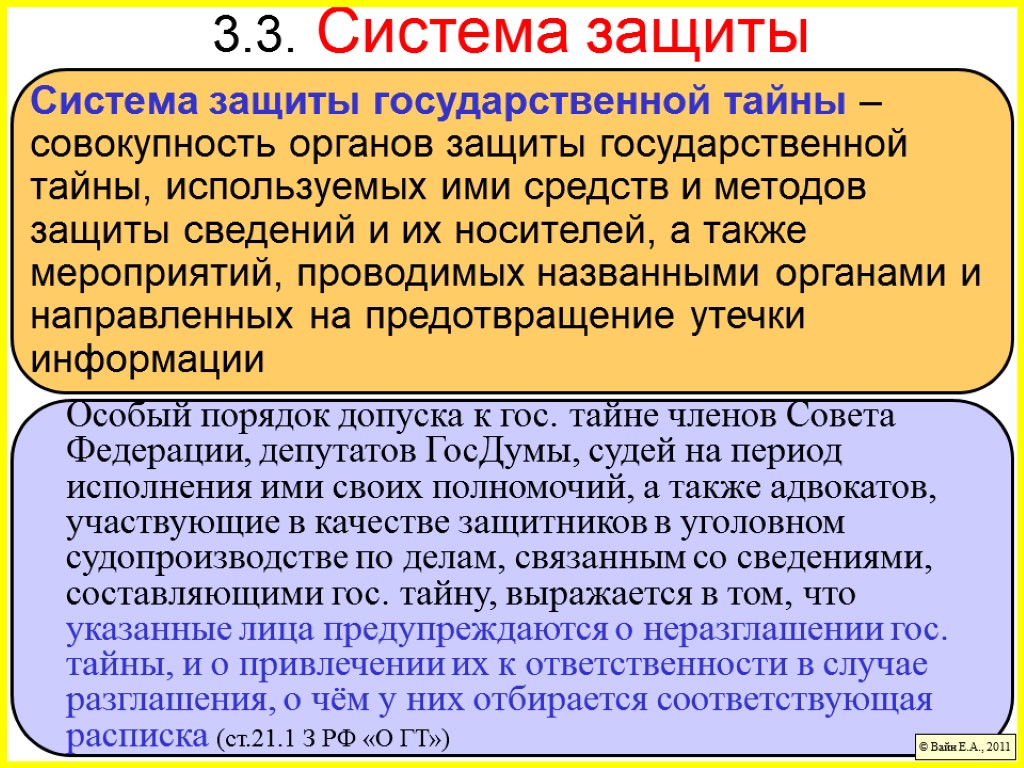 Особый порядок допуска к гос. тайне членов Совета Федерации, депутатов ГосДумы, судей на период